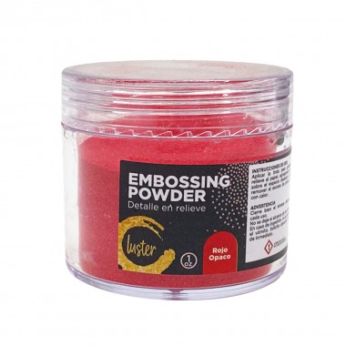 Polvo para Embossing Luster Color Rojo Opaco 1 OZ | 868018