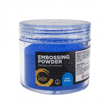 Polvo para Embossing Luster Color Azul Opaco 1 OZ | 868016