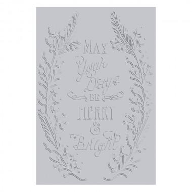 SIZZIX TEXTURA MERRY AND BRIGHT JEN LONG 666733