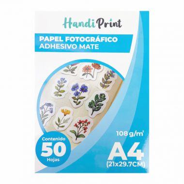 PAPEL FOTOGRÁFICO ADH MATE A4*50 108GSM HANDI PRINT