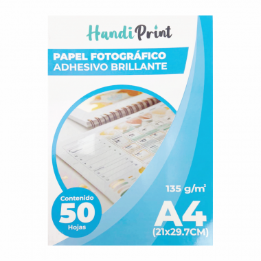 PAPEL FOTOGRÁFICO ADH BRILLANTE A4*50 135GSM HANDI PRINT