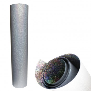 Pie de Vinil de Corte e Impresión Metalizado Metalix Fantasy Sequins Silver