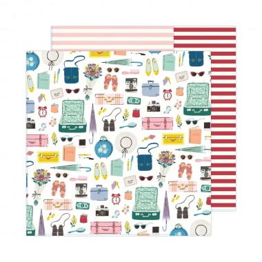 Papel Doble Cara All Packed 12x12´´ Maggie Holmes Round Trip | 34013654