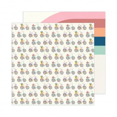 Papel Doble Cara Bike Path 12x12´´ Maggie Holmes Round Trip | 34013651
