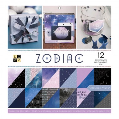 Cartulina Zodiaco Con Foil Holográfico 12X12´´ | PS-005-00600