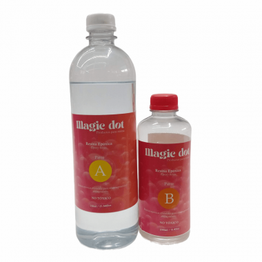 Resina Epoxica Altos Espesores 1kg M10001 Magic Dot