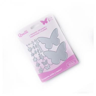 TROQUEL DELGADO MARIPOSAS Y FLORES QUELLI