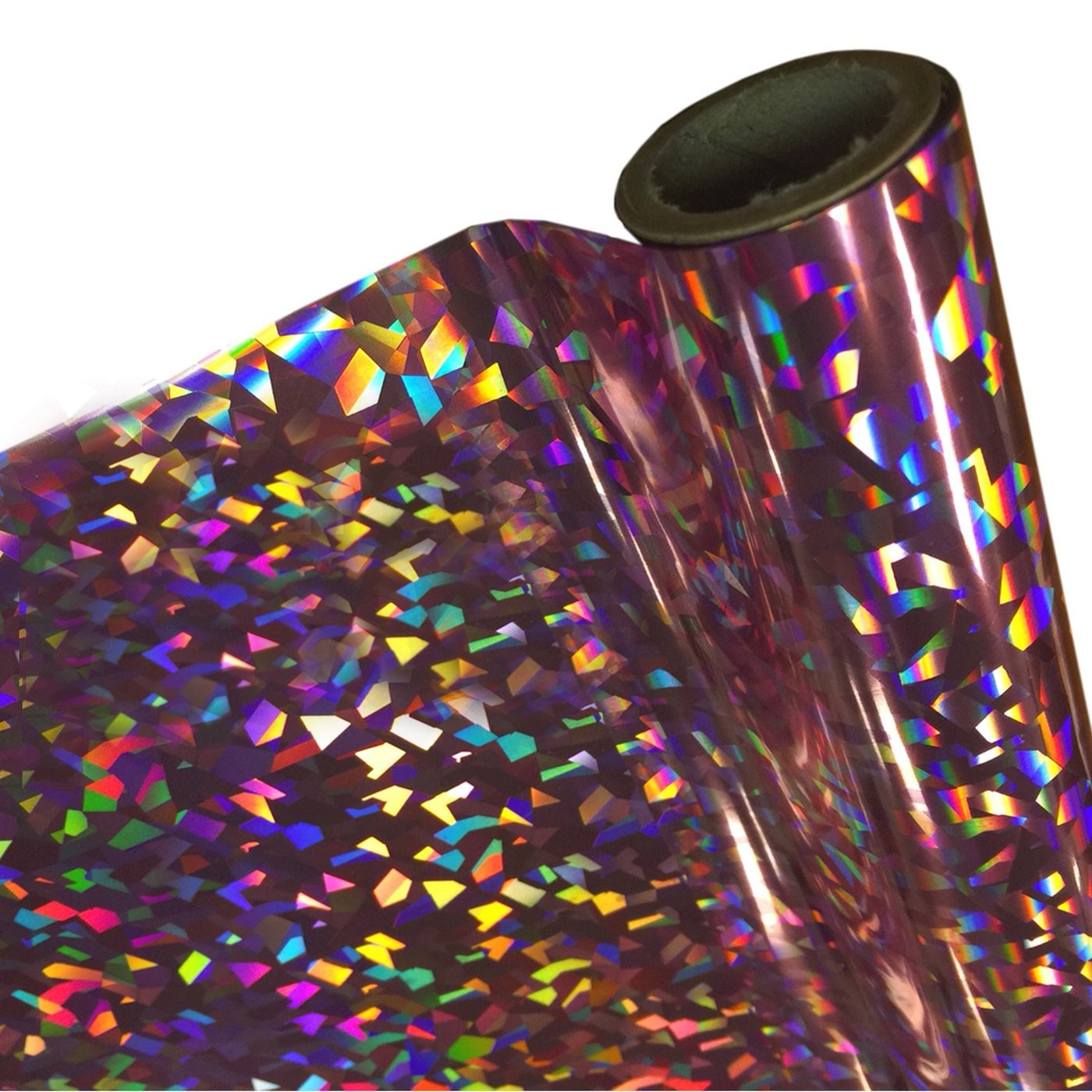 Papel Foil Luminos Holográficos Grietas Rosa