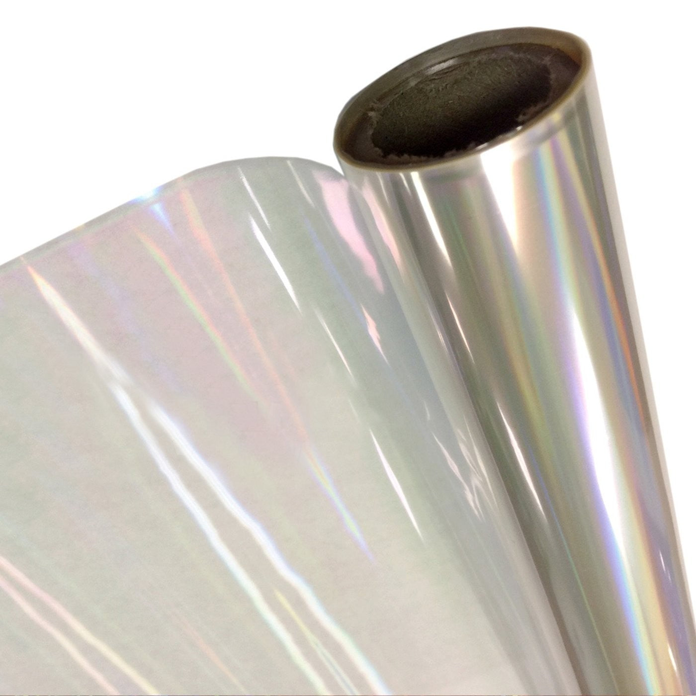 Papel Foil Luminos Holográficos Iridiscente Blanco