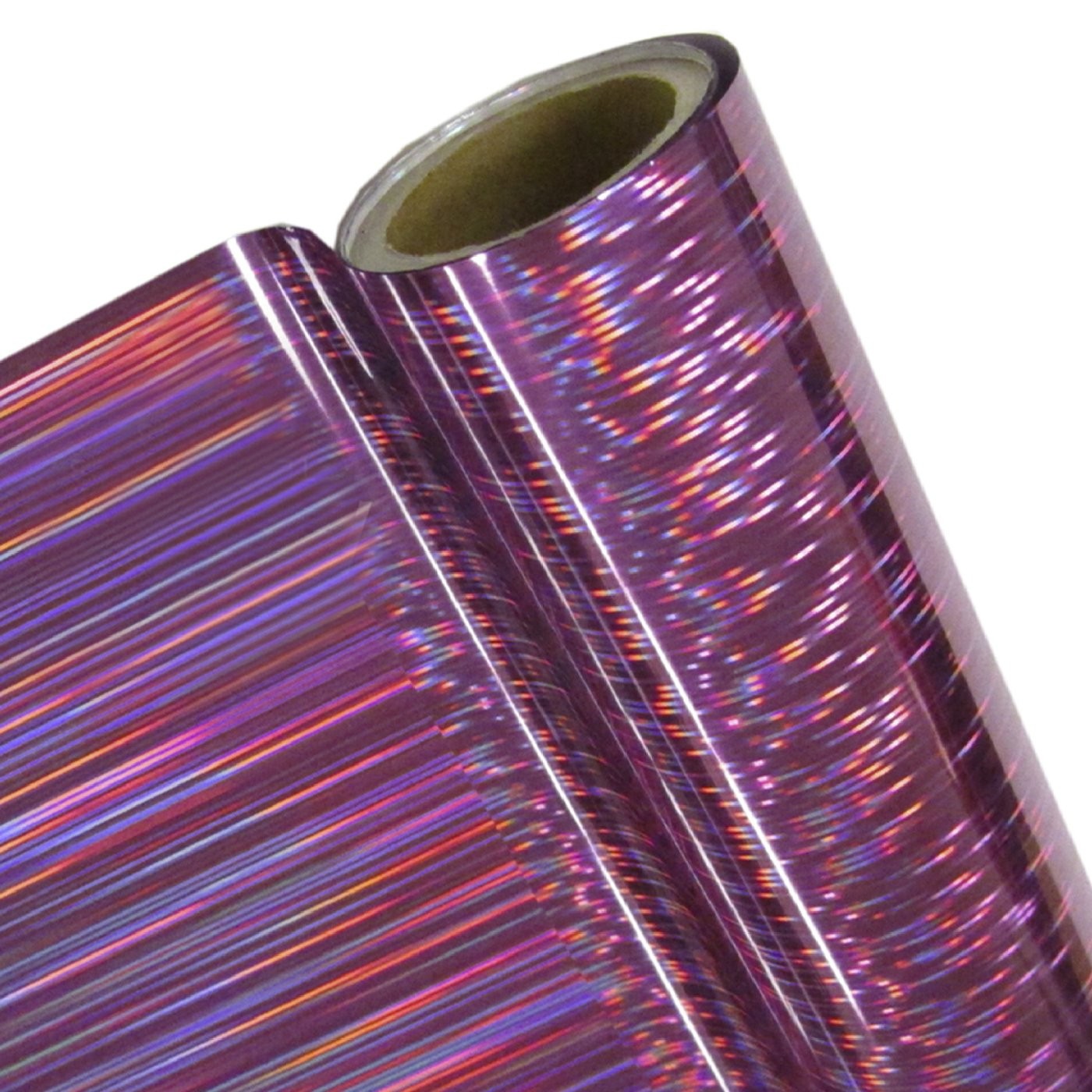 Papel Foil Luminos Holográficos Rosa Cepillado