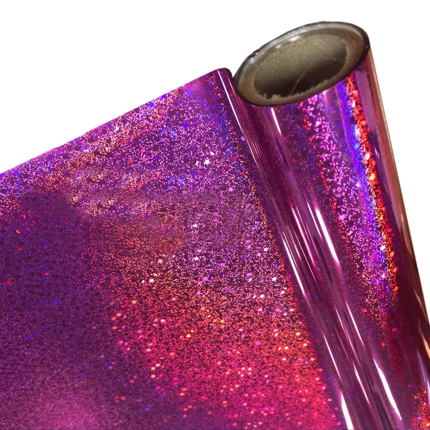 Papel Foil Luminos Holográficos Glitter Rosa