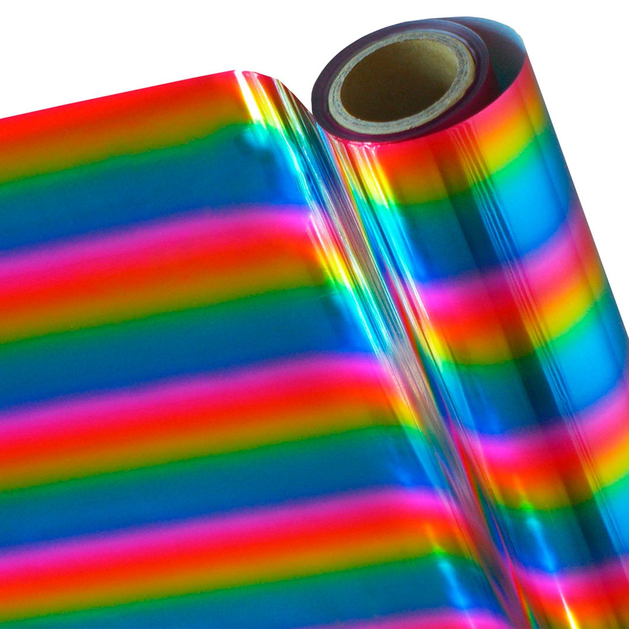 Papel Foil Luminos Holográficos Arcoíris