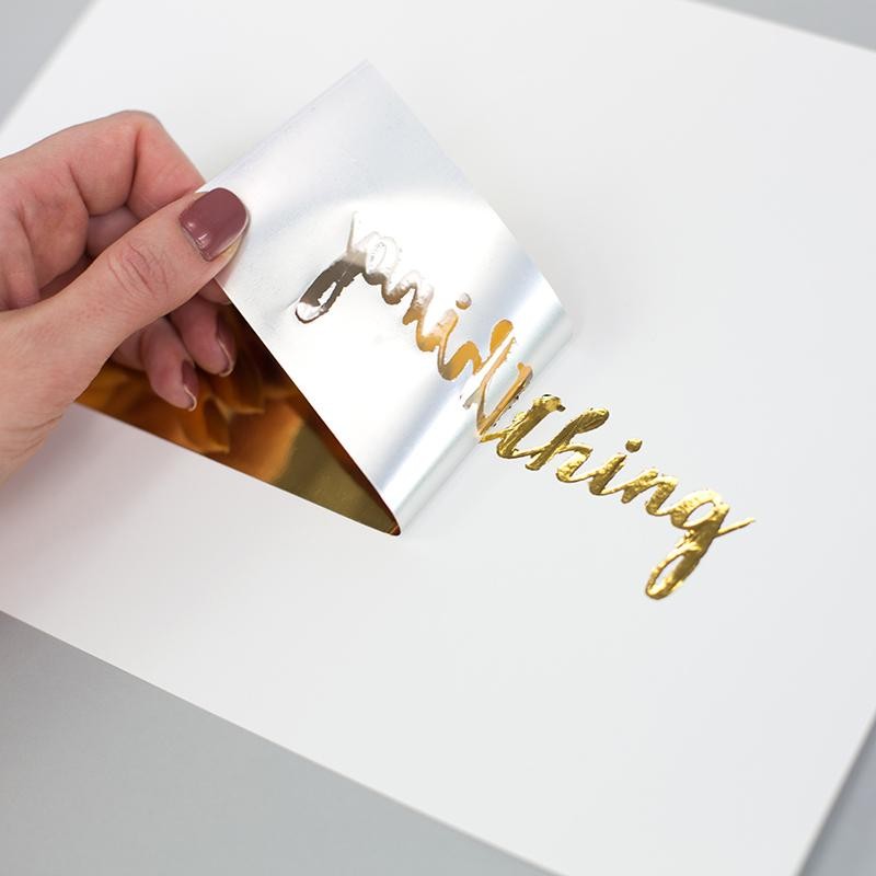 Hoja de Foil para Efectos Metálicos en Frío Oro  Silhouette