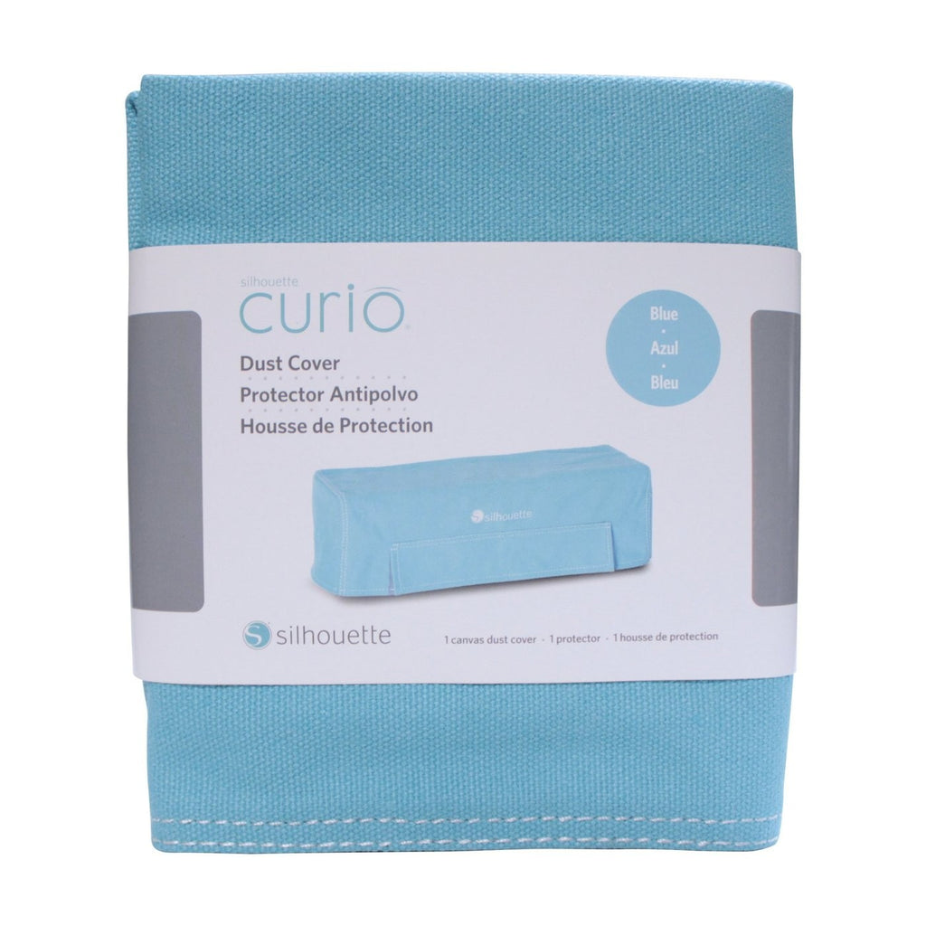 Cubierta antipolvo azul para plotter Silhouette Curio