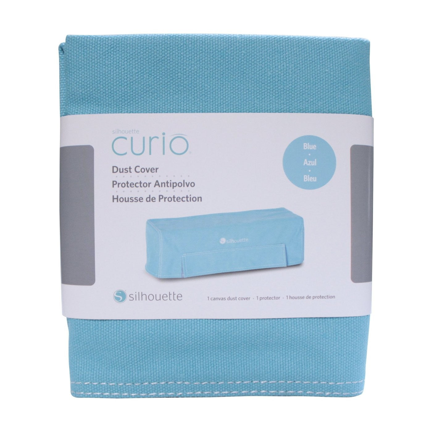 Cubierta antipolvo azul para plotter Silhouette Curio