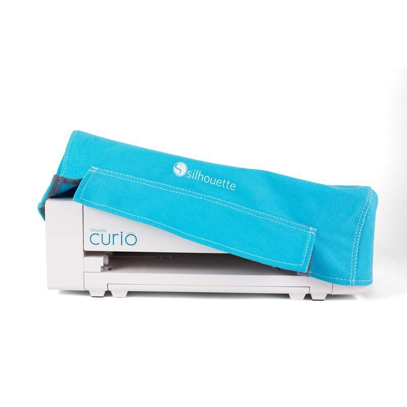 Cubierta antipolvo azul para plotter Silhouette Curio