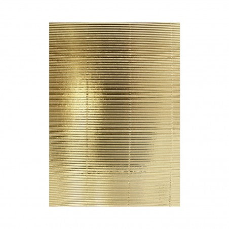 Paquete de papel Dorado corrugado metálico