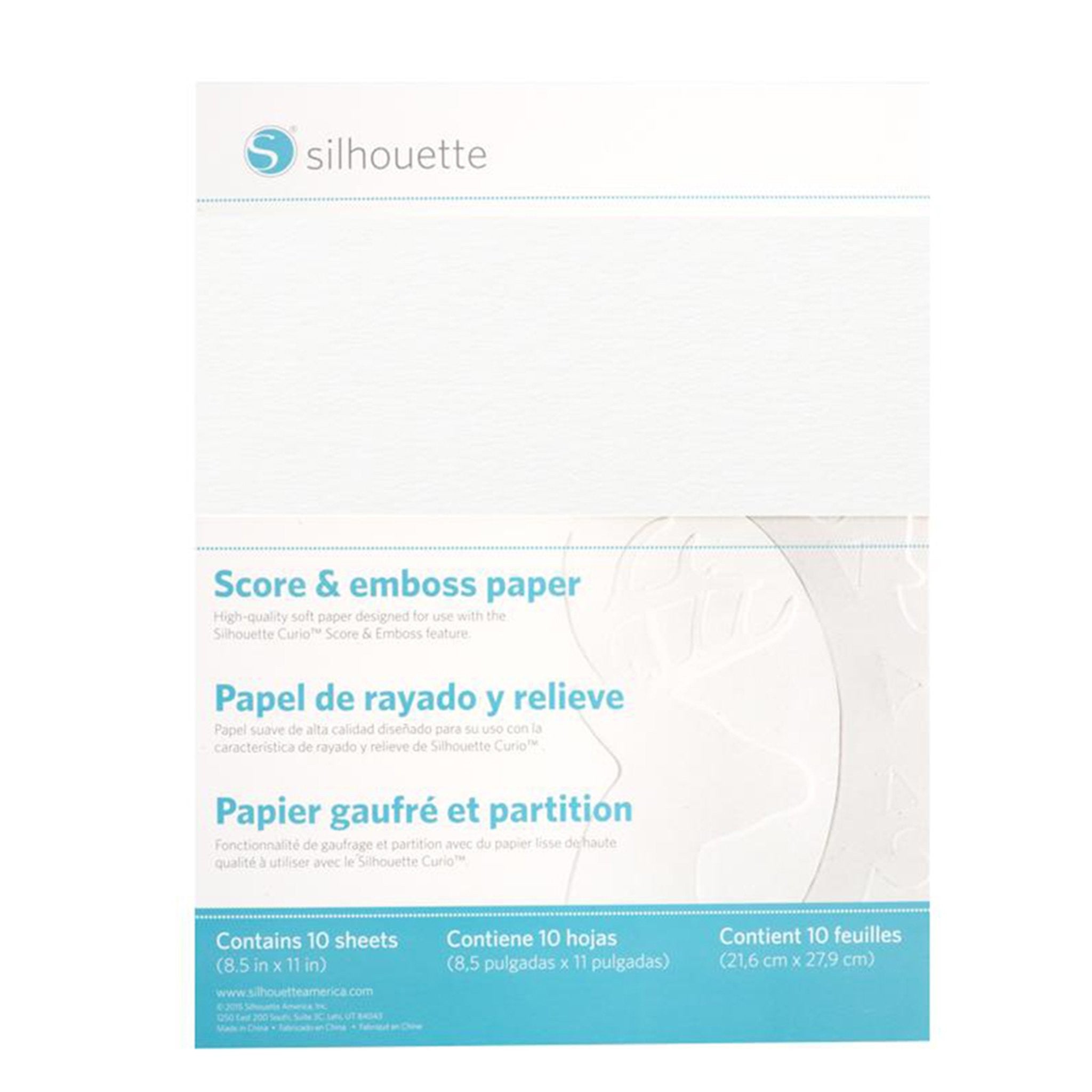 Papel para Relieve Silhouette 10 Hojas 8.5´´ x 11´´