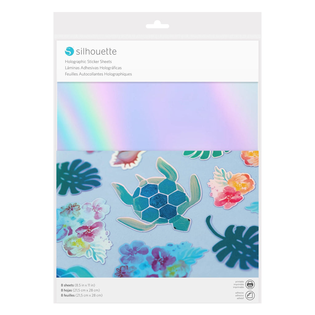 Papel Adhesivo Silhouette Holográfico