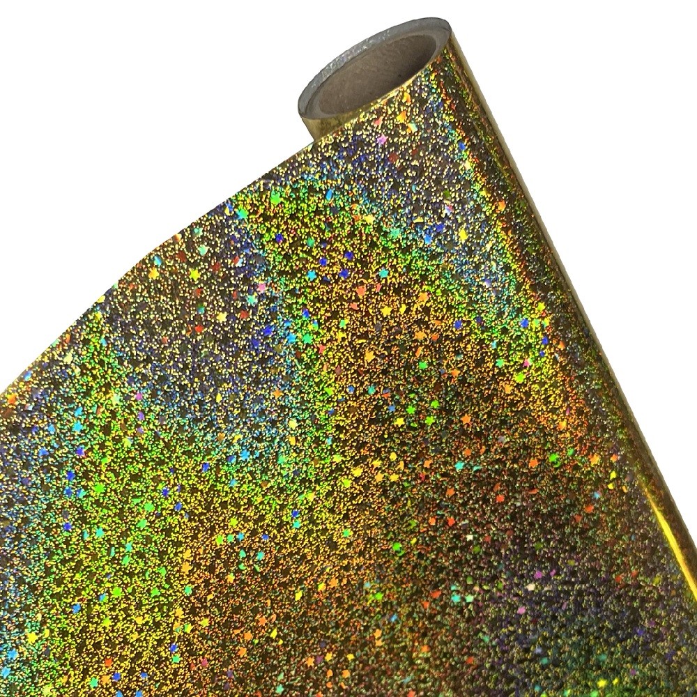 Papel Foil Luminos Holográficos  Glitter Oro
