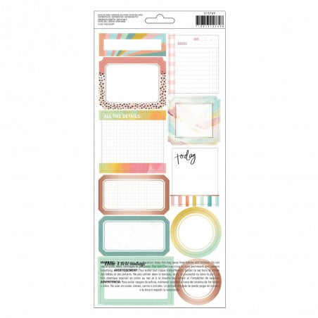 Sticker de Foil Oro Rosa 6´´X12´´ 34pz | 315769