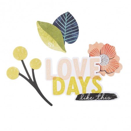 Adornos Para Scrapbook Floral 50pz | 34013852