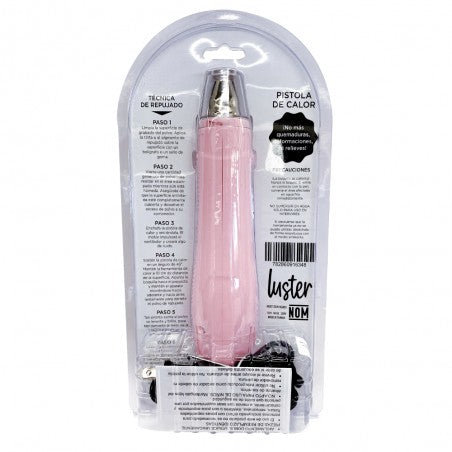 Pistola De Calor Para Relieve Bi-color Rosa Luster