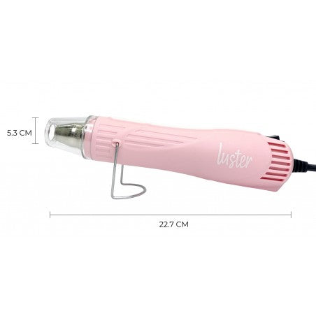 Pistola De Calor Para Relieve Bi-color Rosa Luster