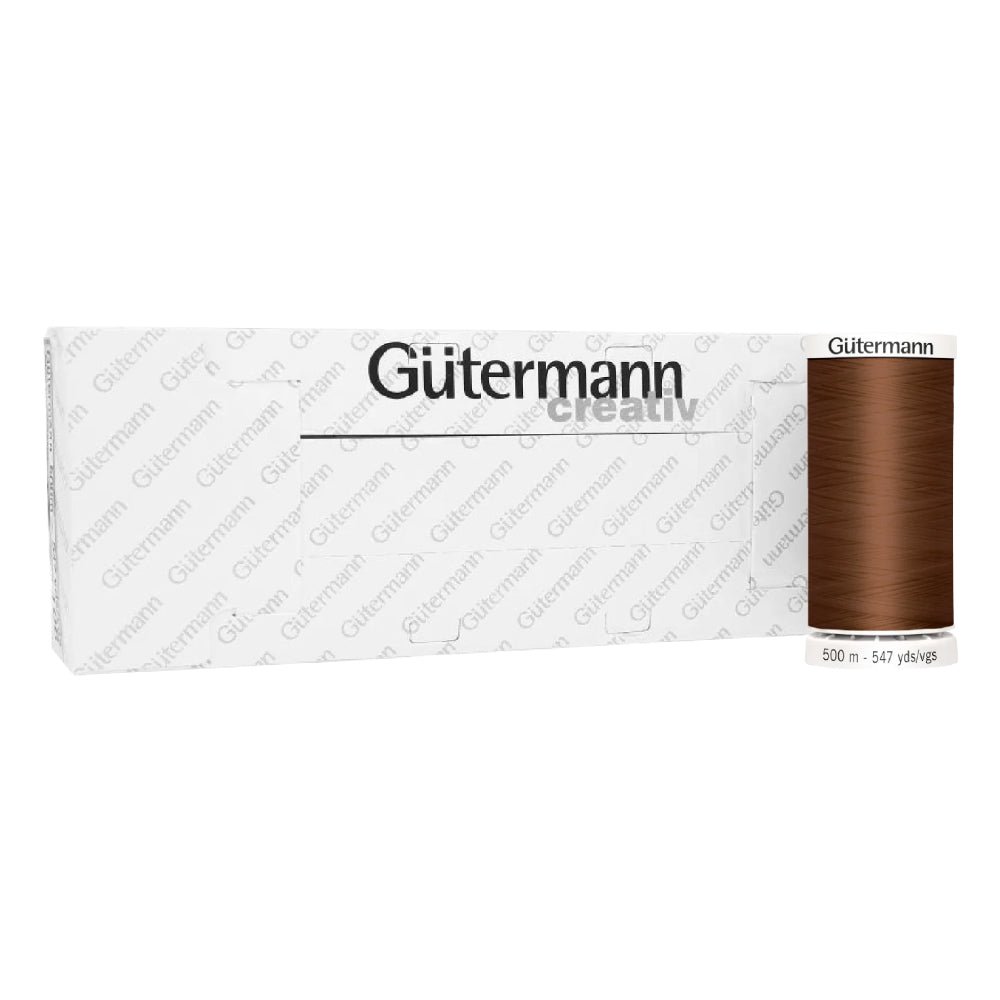 Hilo Gütermann Café para Bordar de 500m caja con 5 carretes