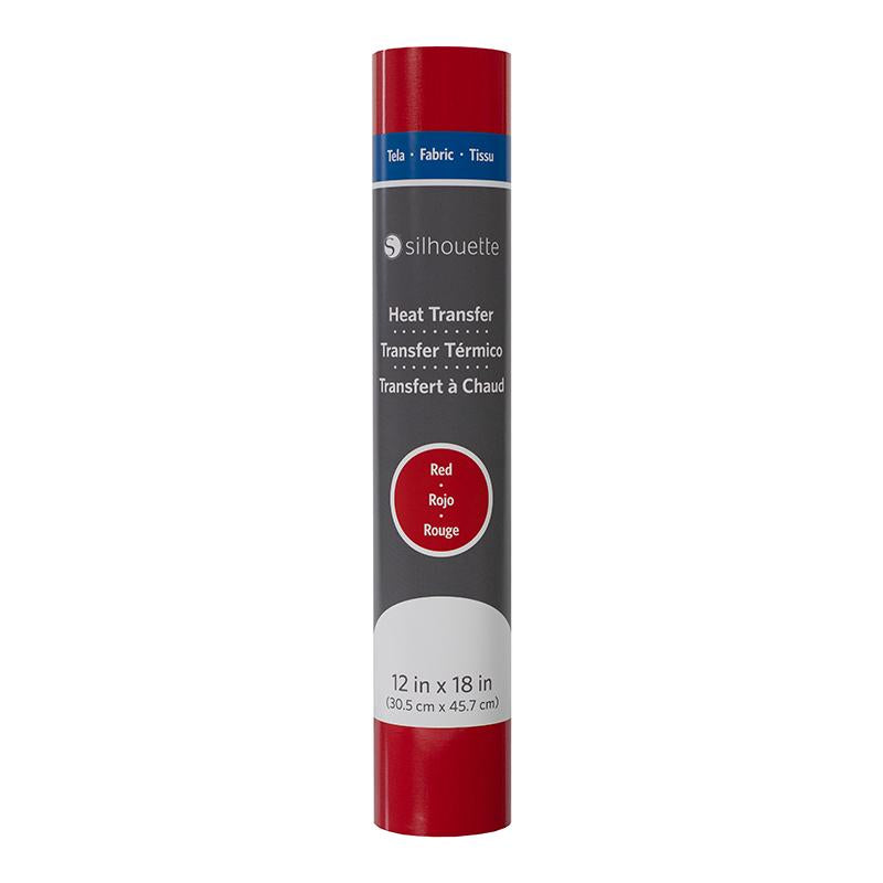 Transfer Rojo Termico Para Telas 12x18 Pulgadas Silhouette | HEAT-12FB