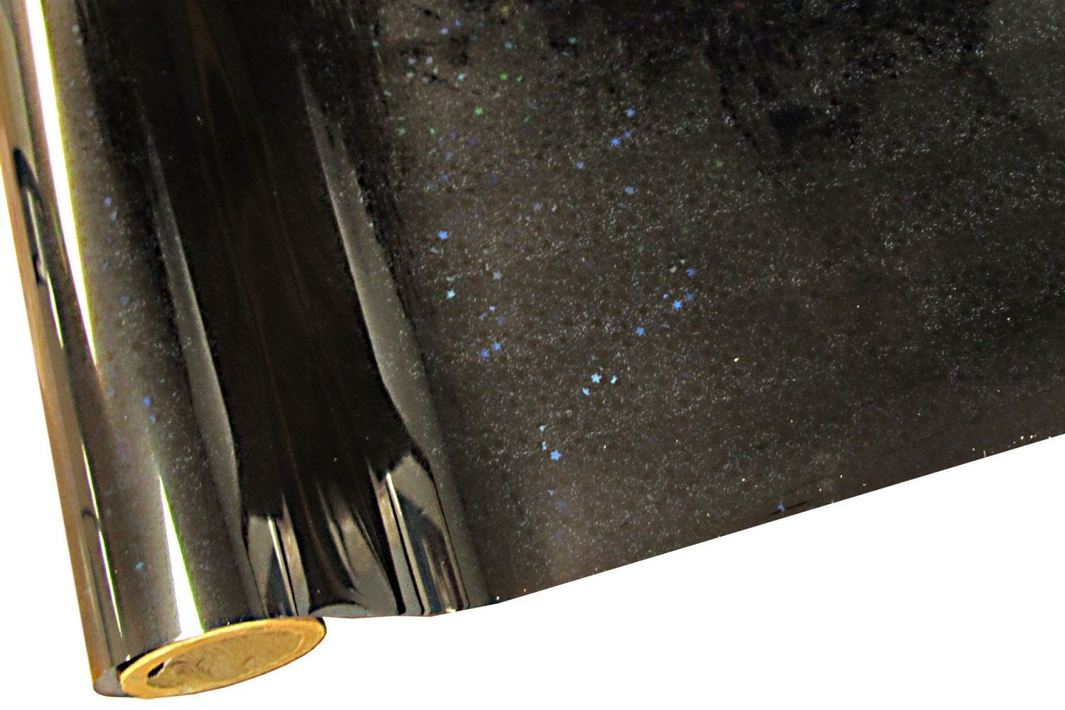 Papel Foil Luminos Holográficos Glitter Negro