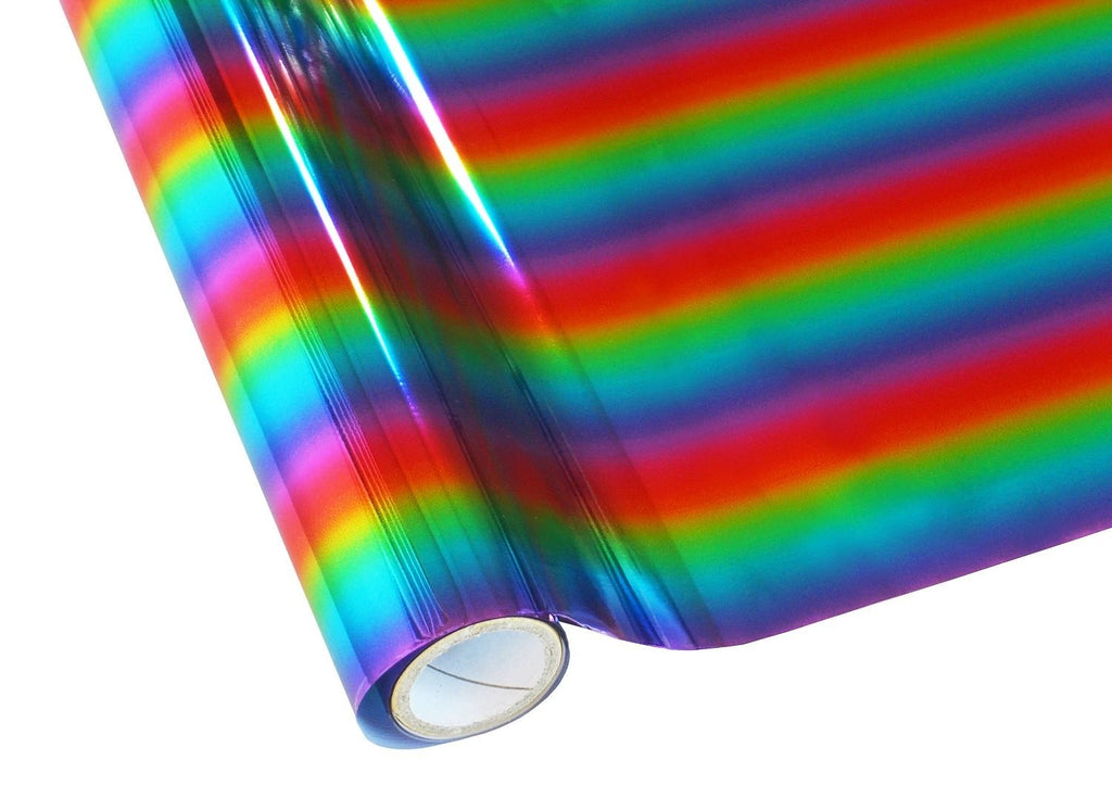 Papel Foil Luminos Holográficos Arcoíris