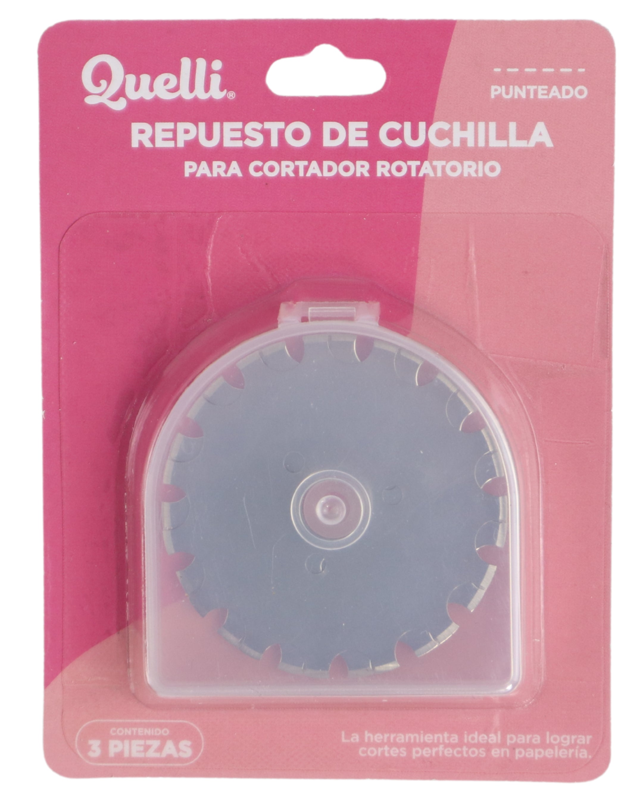 REPUESTOS P/CORTADOR ROTATORIO PUNTEADO 3PZA QUELLI