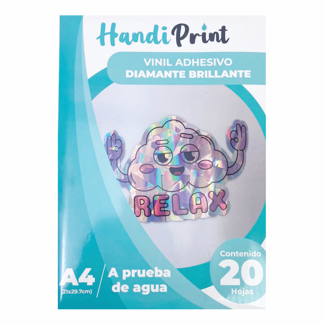 Vinil Adh Diamante Brillante Inkjet A4*20 Handi Print