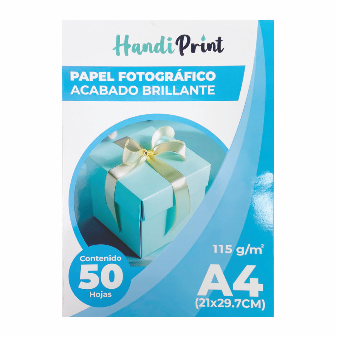 Papel Fotográfico Brillante A4*50 115gr Handi Print