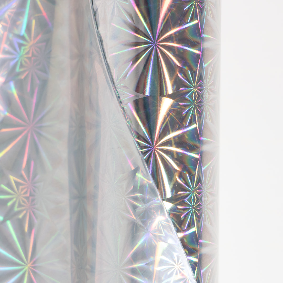 Foil Para Impresión Láser Luminos RL 12.5" x 3 Mts Plata Destellos Metálico