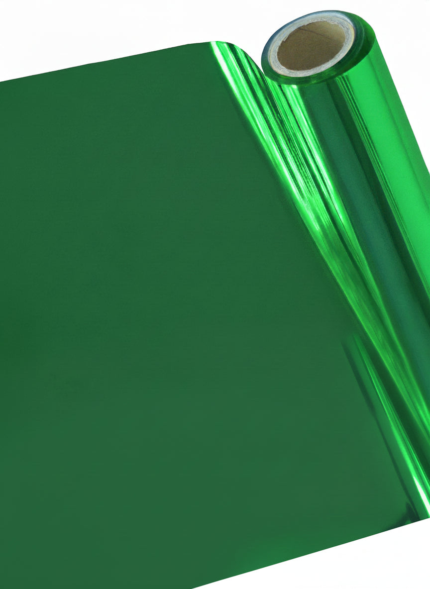 Papel Foil Luminos Holográficos Verde