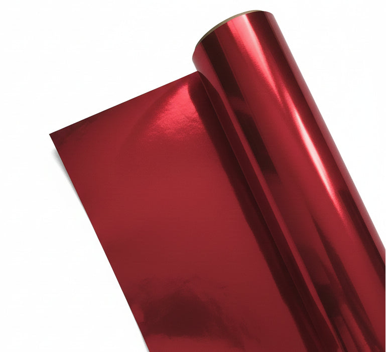 Papel Foil Luminos Holográficos Rojo Brillante