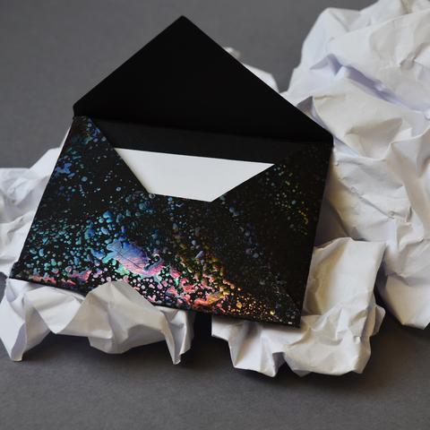 Papel Foil Luminos Holográficos Grietas Rosa