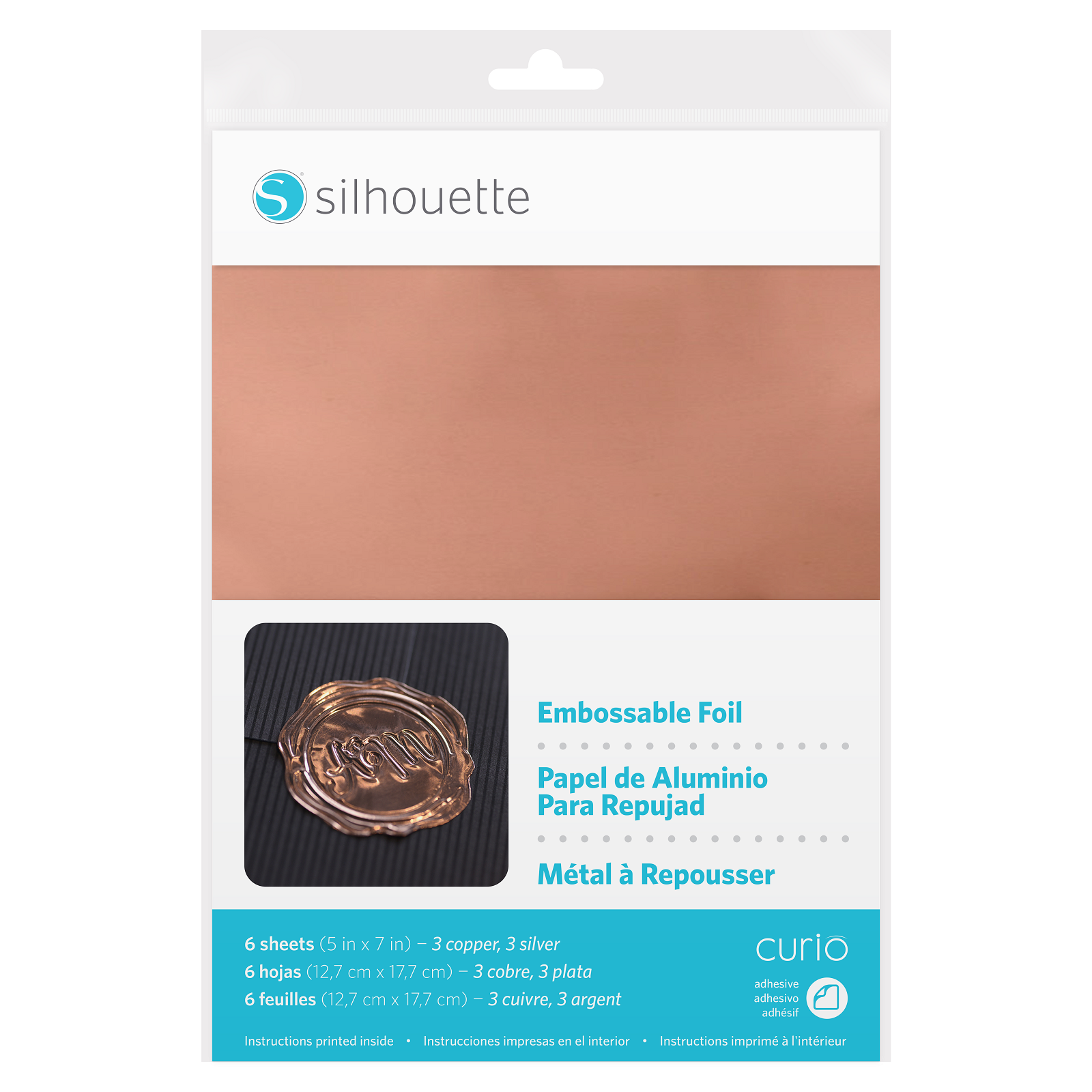 Papel de Aluminio para Repujado Silhouette