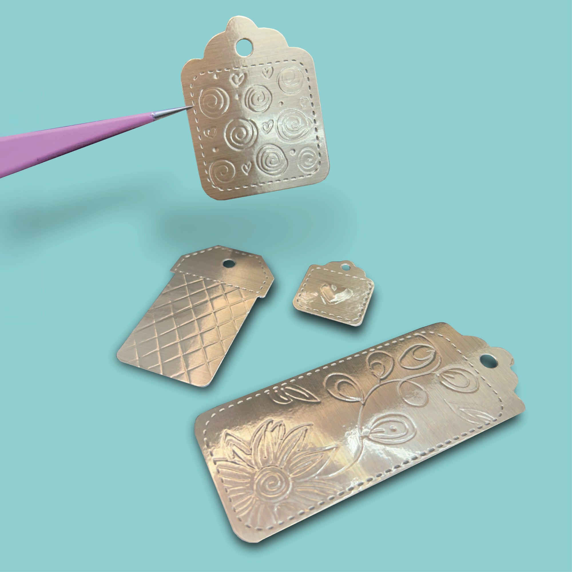 SET DE RELIEVE Y TEXTURIZADO QUELLI 3 PIEZAS