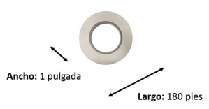 Rollo de Tape Doble Cara 1´´ x 180
