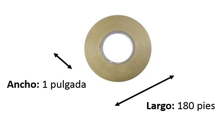Tape Doble Cara 1" x 180 blanco