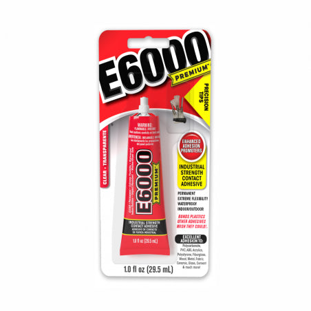 ADHESIVO PREMIUM INDUSTRIAL C/PUNTAS 1Oz E6000 205100