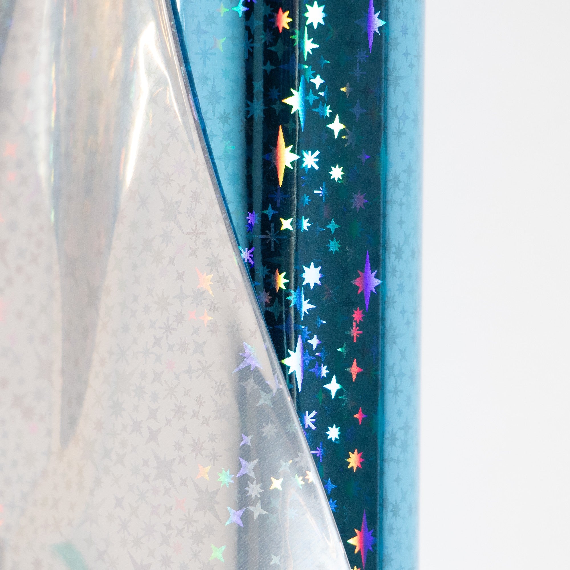 Foil Para Impresión Láser Luminos RL 12.5" x 3 Mts Azul Estrellas Metálico