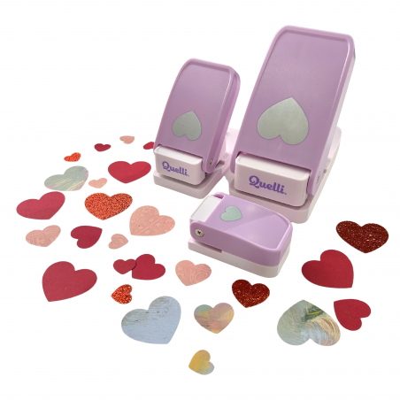SET PERFORADORAS CORAZONES 3 PZAS QUELL