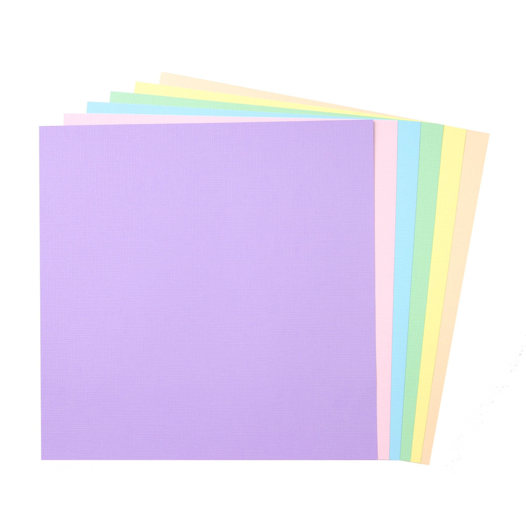 Cartulinas Texturizadas Pastel 12x12" Quelli Paq 36pzs