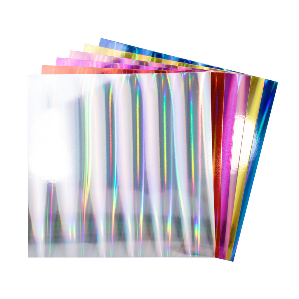 Cartulinas Holograficas 12x12" Quelli Paq 36pzs
