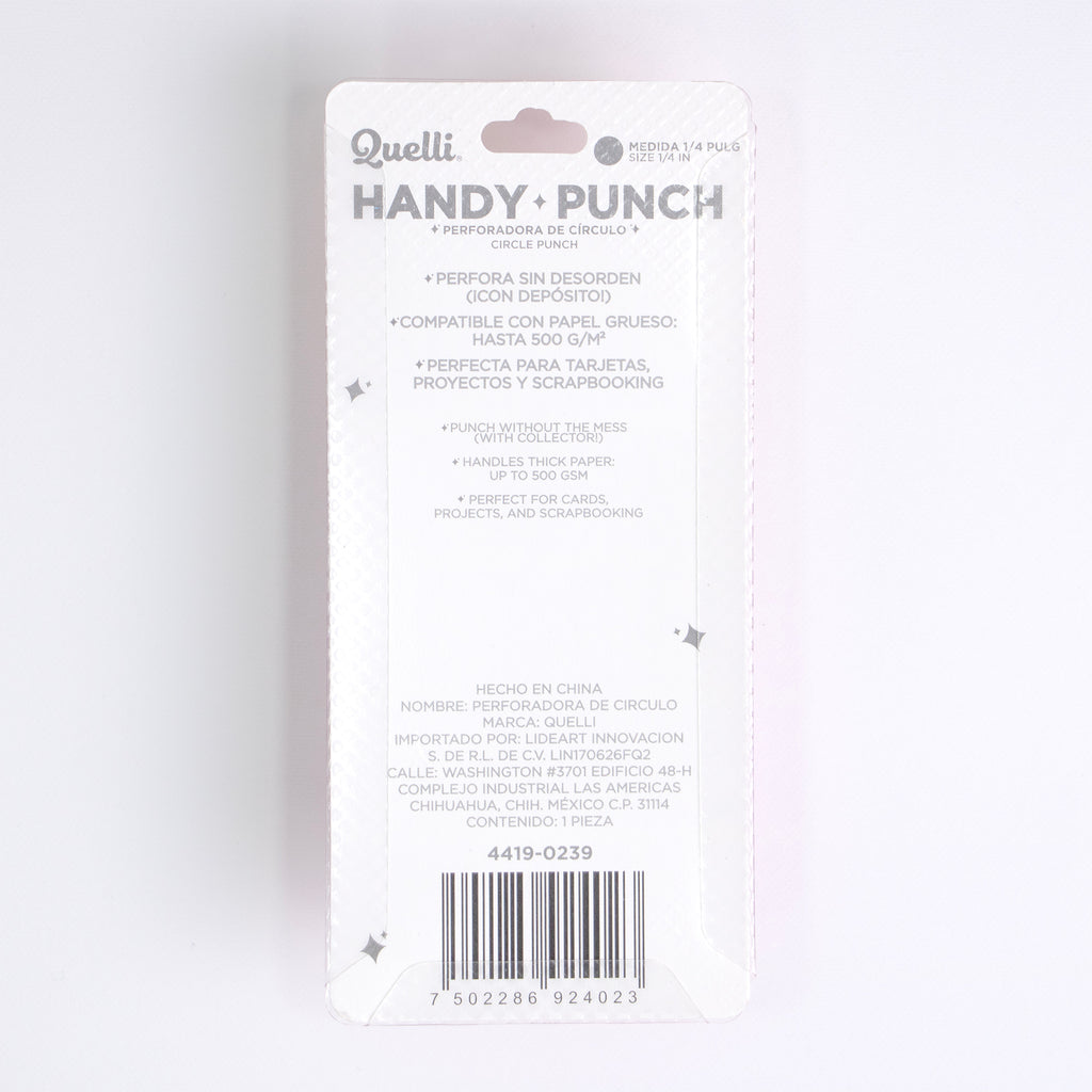 PERFORADORA HANDY PUNCH CIRCULO 1/4" QUELLI