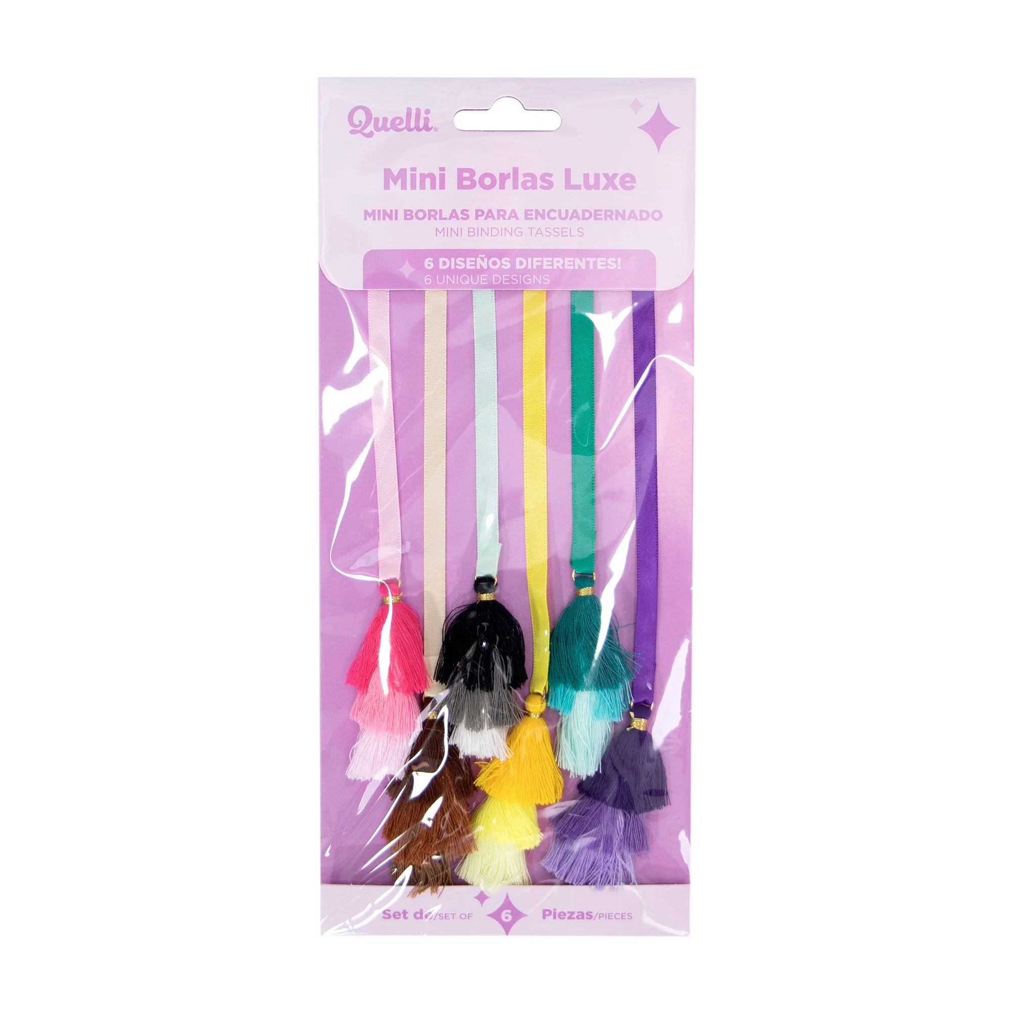 Mini borlas Luxe para encuadernado 6 pz quelli